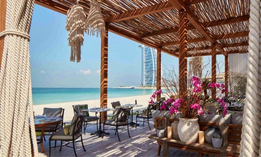 French riviera outdoor terrace