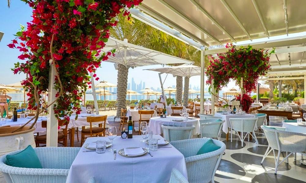 Piatti by the beach outdoor terrace