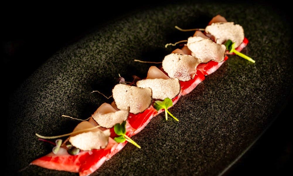 truffle sashimi at sumosan dubai