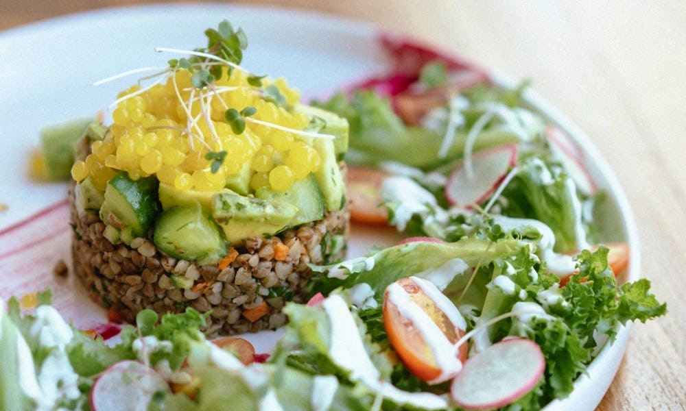 organic vegetarian food 