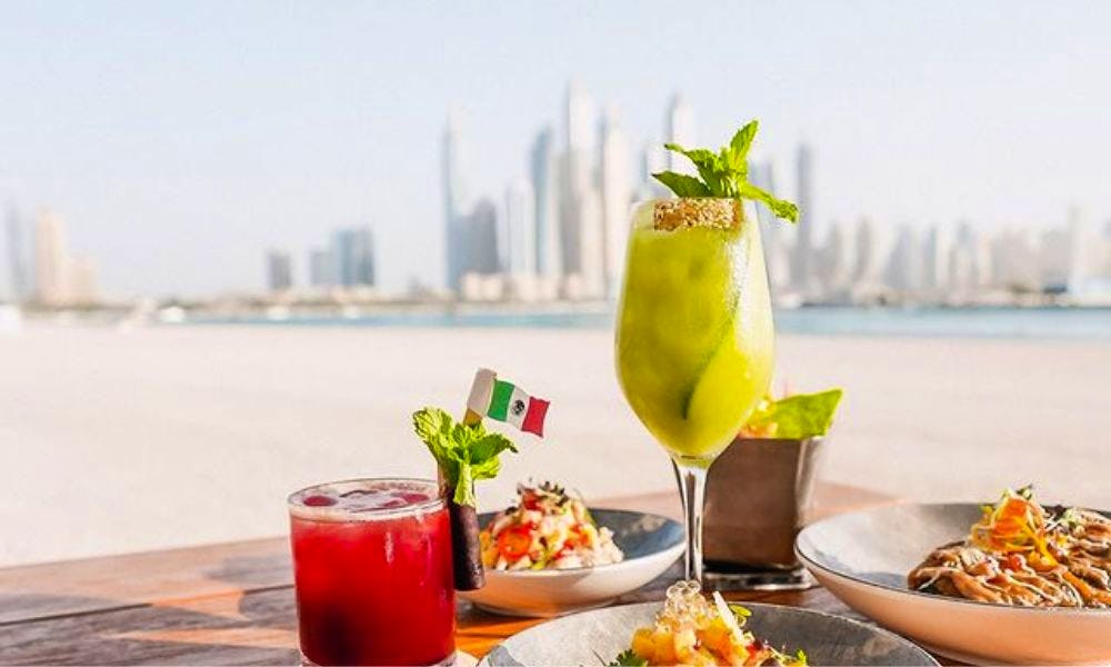 Cocktails in a beach