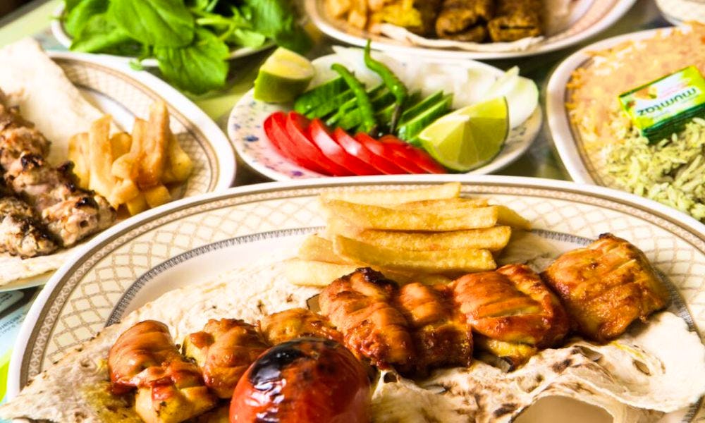 Various dishes at Al Ustad Special kebab