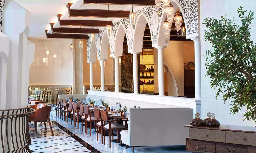 marble columns and arches at ayamna